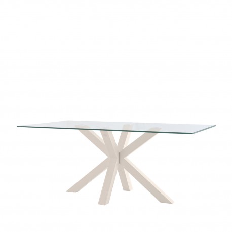 MESA DEMI DE CRISTAL TEMPLADO