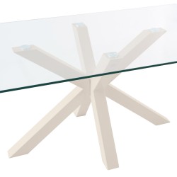 MESA DEMI DE CRISTAL TEMPLADO
