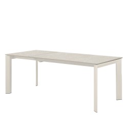 MESA EXTENSIBLE LISA 140CM. DE PORCELANICO