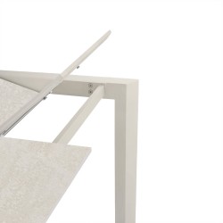 MESA EXTENSIBLE LISA 140CM. DE PORCELANICO