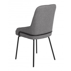 SILLA GWEN TAPIZADA CON PATAS DE METAL