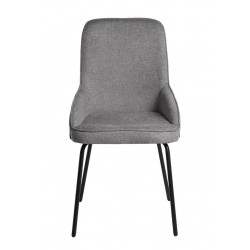 SILLA GWEN TAPIZADA CON PATAS DE METAL