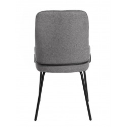 SILLA GWEN TAPIZADA CON PATAS DE METAL