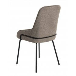 SILLA GWEN TAPIZADA CON PATAS DE METAL