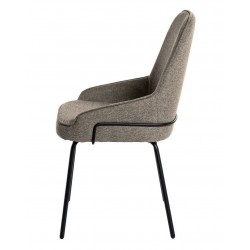 SILLA GWEN TAPIZADA CON PATAS DE METAL