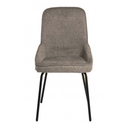 SILLA GWEN TAPIZADA CON PATAS DE METAL