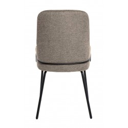 SILLA GWEN TAPIZADA CON PATAS DE METAL