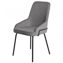 SILLA GWEN TAPIZADA CON PATAS DE METAL