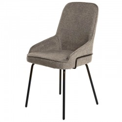 SILLA GWEN TAPIZADA CON PATAS DE METAL