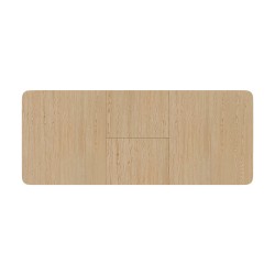 MESA DE COMEDOR DE CHAPA DE ROBLE GLADYS EXTENSIBLE PARA COMEDOR ESTILO INDUSTRIAL