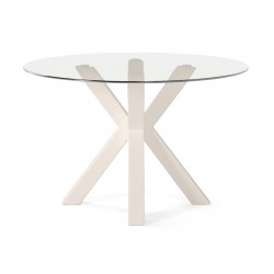 MESA DE COMEDOR DE CRISTAL TEMPLADO JADE PARA COMEDOR MODERNO