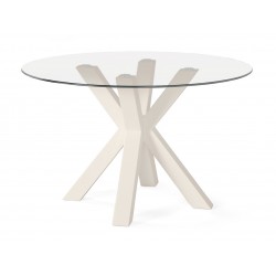 MESA DE COMEDOR DE CRISTAL TEMPLADO JADE PARA COMEDOR MODERNO