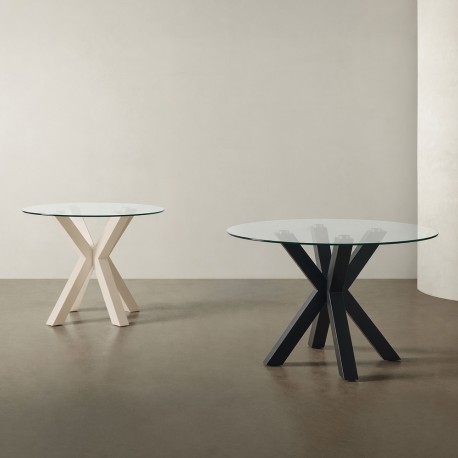 MESA DE COMEDOR DE CRISTAL TEMPLADO JADE PARA COMEDOR MODERNO