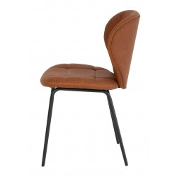 SILLA VINTAGE DAFNE DE POLIPIEL Y ACERO