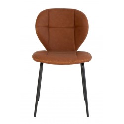 SILLA VINTAGE DAFNE DE POLIPIEL Y ACERO