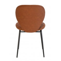 SILLA VINTAGE DAFNE DE POLIPIEL Y ACERO