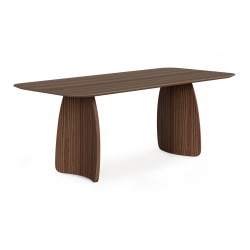 MESA DE COMEDOR DE MADERA KIMBERLY PARA COMEDOR ESTILO CONTEMPORÁNEO