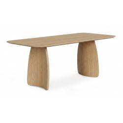 MESA DE COMEDOR DE MADERA KIMBERLY PARA COMEDOR ESTILO CONTEMPORÁNEO