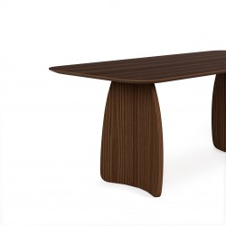 MESA DE COMEDOR DE MADERA KIMBERLY PARA COMEDOR ESTILO CONTEMPORÁNEO