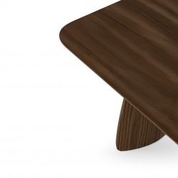 MESA DE COMEDOR DE MADERA KIMBERLY PARA COMEDOR ESTILO CONTEMPORÁNEO