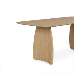 MESA DE COMEDOR DE MADERA KIMBERLY PARA COMEDOR ESTILO CONTEMPORÁNEO