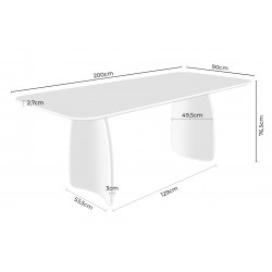 MESA DE COMEDOR DE MADERA KIMBERLY PARA COMEDOR ESTILO CONTEMPORÁNEO