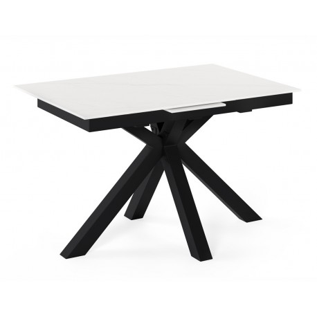 MESA DE COMEDOR DE PORCELÁNICO LORI EXTENSIBLE PARA SALÓN ESTILO CONTEMPORÁNEO