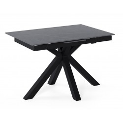 MESA DE COMEDOR DE PORCELÁNICO LORI EXTENSIBLE PARA SALÓN ESTILO CONTEMPORÁNEO