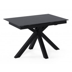 MESA DE COMEDOR DE PORCELÁNICO LORI EXTENSIBLE PARA SALÓN ESTILO CONTEMPORÁNEO