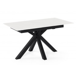 MESA DE COMEDOR DE PORCELÁNICO LORI EXTENSIBLE PARA SALÓN ESTILO CONTEMPORÁNEO