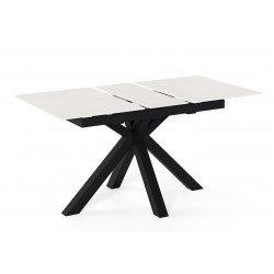 MESA DE COMEDOR DE PORCELÁNICO LORI EXTENSIBLE PARA SALÓN ESTILO CONTEMPORÁNEO
