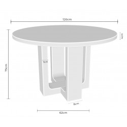 MESA DE COMEDOR DE MADERA MAXINE PARA SALÓN ESTILO JAPANDI