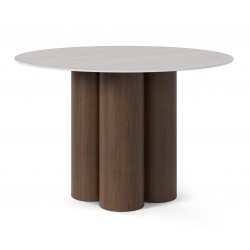MESA DE COMEDOR DE PORCELÁNICO TRACY PARA SALÓN ESTILO CONTEMPORÁNEO