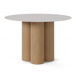 MESA DE COMEDOR DE PORCELÁNICO TRACY PARA SALÓN ESTILO CONTEMPORÁNEO