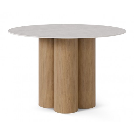 MESA DE COMEDOR DE PORCELÁNICO TRACY PARA SALÓN ESTILO CONTEMPORÁNEO