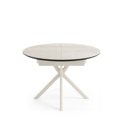 MESA EXTENSIBLE DE PORCELÁNICO SUVI PARA COMEDOR ESTILO CONTEMPORÁNEO