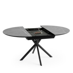 MESA EXTENSIBLE DE PORCELÁNICO SUVI PARA COMEDOR ESTILO CONTEMPORÁNEO