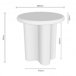 MESA AUXILIAR DE MADERA MATEO 50 PARA SALÓN DE ESTILO CONTEMPORÁNEO