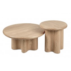 MESA DE CENTRO DE MADERA MATEO 80 PARA SALÓN DE ESTILO CONTEMPORÁNEO