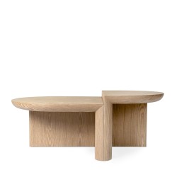 MESA DE CENTRO DE MADERA VERNON PARA SALÓN DE ESTILO CONTEMPORÁNEO