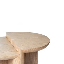 MESA DE CENTRO DE MADERA VERNON PARA SALÓN DE ESTILO CONTEMPORÁNEO