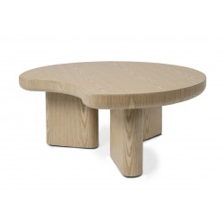 MESA DE CENTRO DE MADERA JEROME PARA SALÓN ESTILO CONTEMPORÁNEO ORGÁNICO