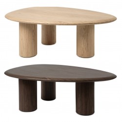 MESA DE CENTRO DE MADERA GERARD PARA SALÓN ESTILO CONTEMPORÁNEO ORGÁNICO