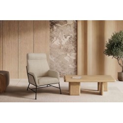 MESA DE CENTRO DE MADERA TYLER PARA SALÓN DE ESTILO CONTEMPORÁNEO