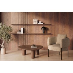 MESA DE CENTRO DE MADERA GERARD PARA SALÓN ESTILO CONTEMPORÁNEO ORGÁNICO