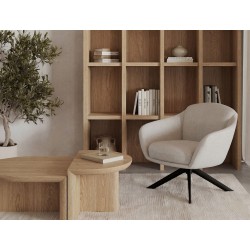 MESA DE CENTRO DE MADERA VERNON PARA SALÓN DE ESTILO CONTEMPORÁNEO