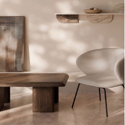 MESA DE CENTRO DE MADERA TYLER PARA SALÓN DE ESTILO CONTEMPORÁNEO