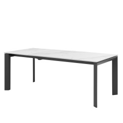 MESA EXTENSIBLE LISA 140CM. DE PORCELANICO