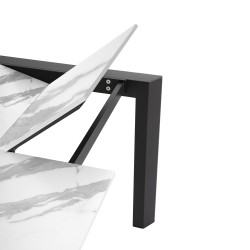 MESA EXTENSIBLE LISA 140CM. DE PORCELANICO