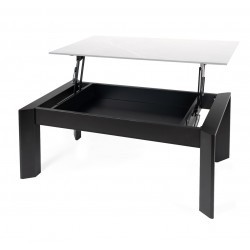 MESA DE CENTRO DE PORCELÁNICO OLIVER PARA SALÓN ESTILO CONTEMPORÁNEO